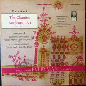 The Chandos Anthems, I-VI, Volume 2